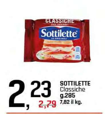 Sottilette Classiche