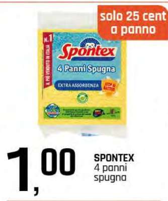 SPONTEX 4 panni spugna