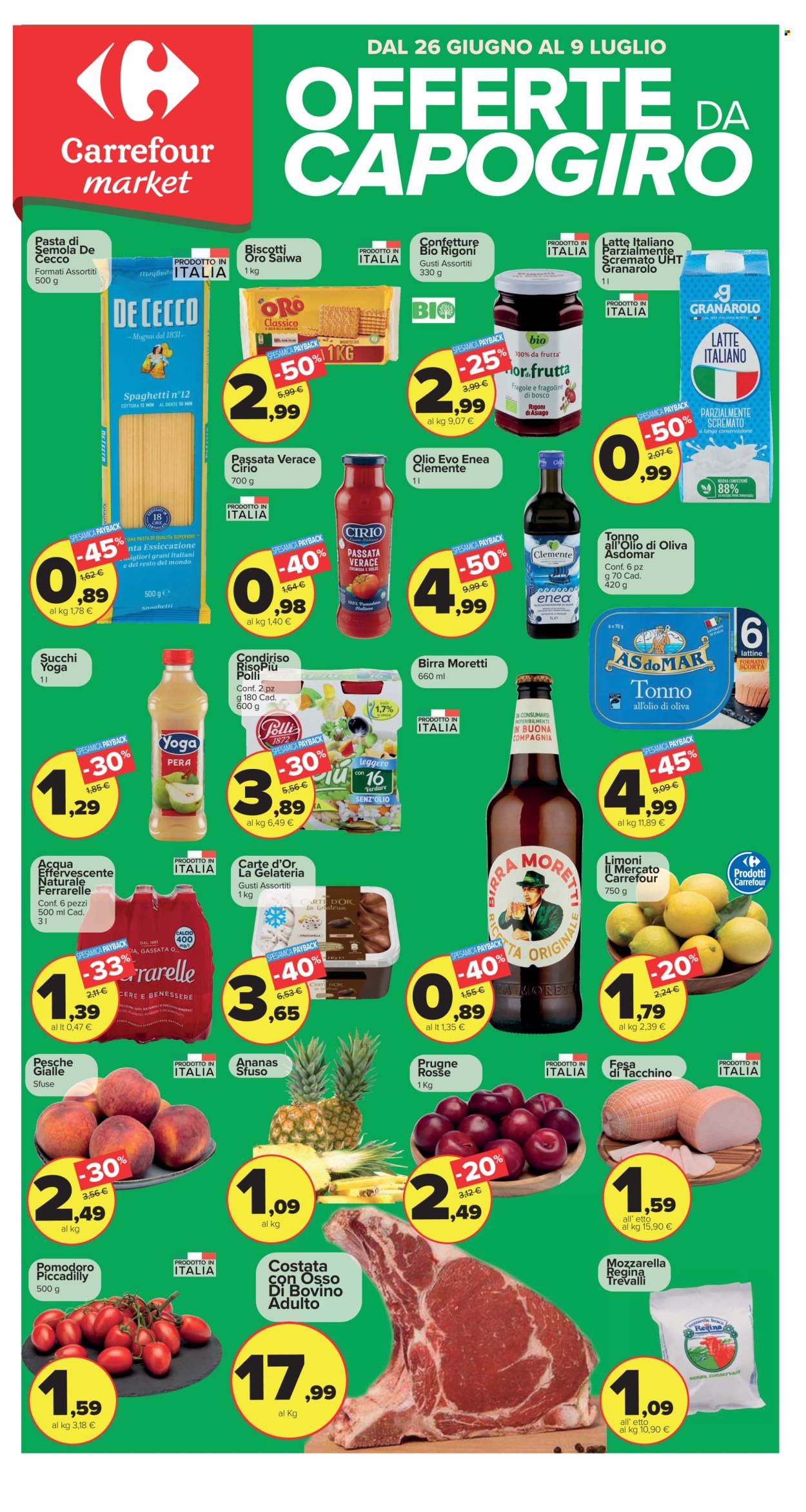 Volantino Carrefour - 26/6/2025 - 9/7/2025. Pagina 1