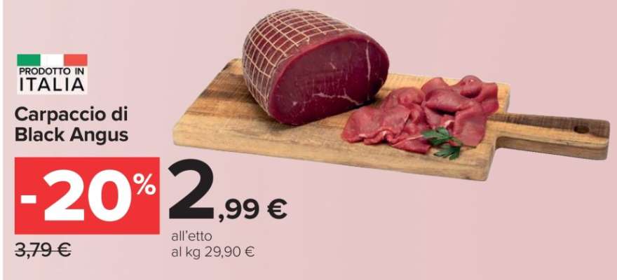 Carpaccio di Black Angus