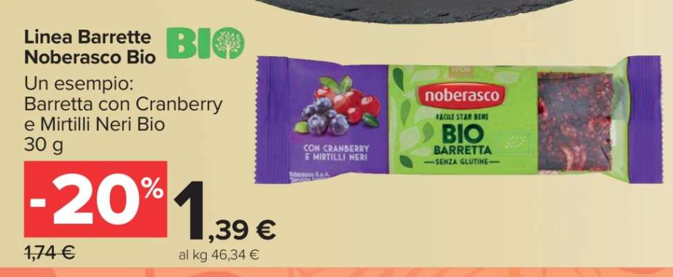 Linea Barrette Noberasco Bio