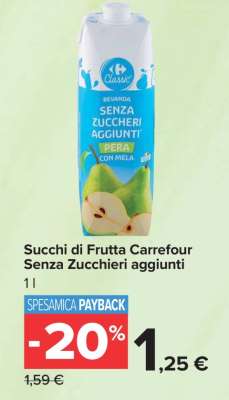 Succhi di Frutta Carrefour Senza Zuccheri Aggiunti