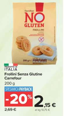 Frollini Senza Glutine Carrefour
