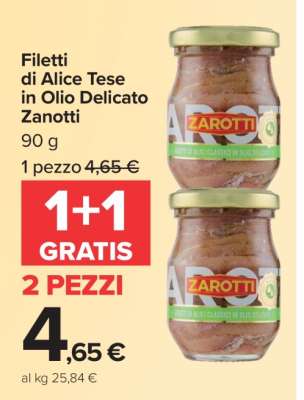 Filetti di Alice Tese in Olio Delicato Zanotti