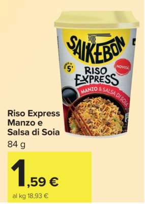 Riso Express Manzo e Salsa di Soia