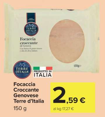 Focaccia Croccante Genovese Terre d’Italia