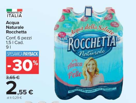 Acqua Naturale Rocchetta