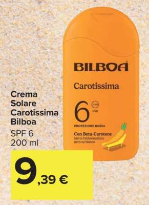 Crema Solare Carotissima Bilboa
