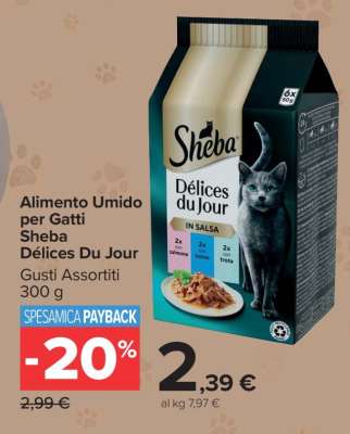 ALIMENTO UMIDO PER GATTI SHEBA DÉLICES DU JOUR