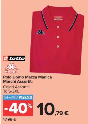 Polo Uomo Mezza Manica Marchi Assortiti