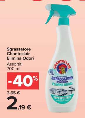 Sgrassatore Chanteclair Elimina Odori