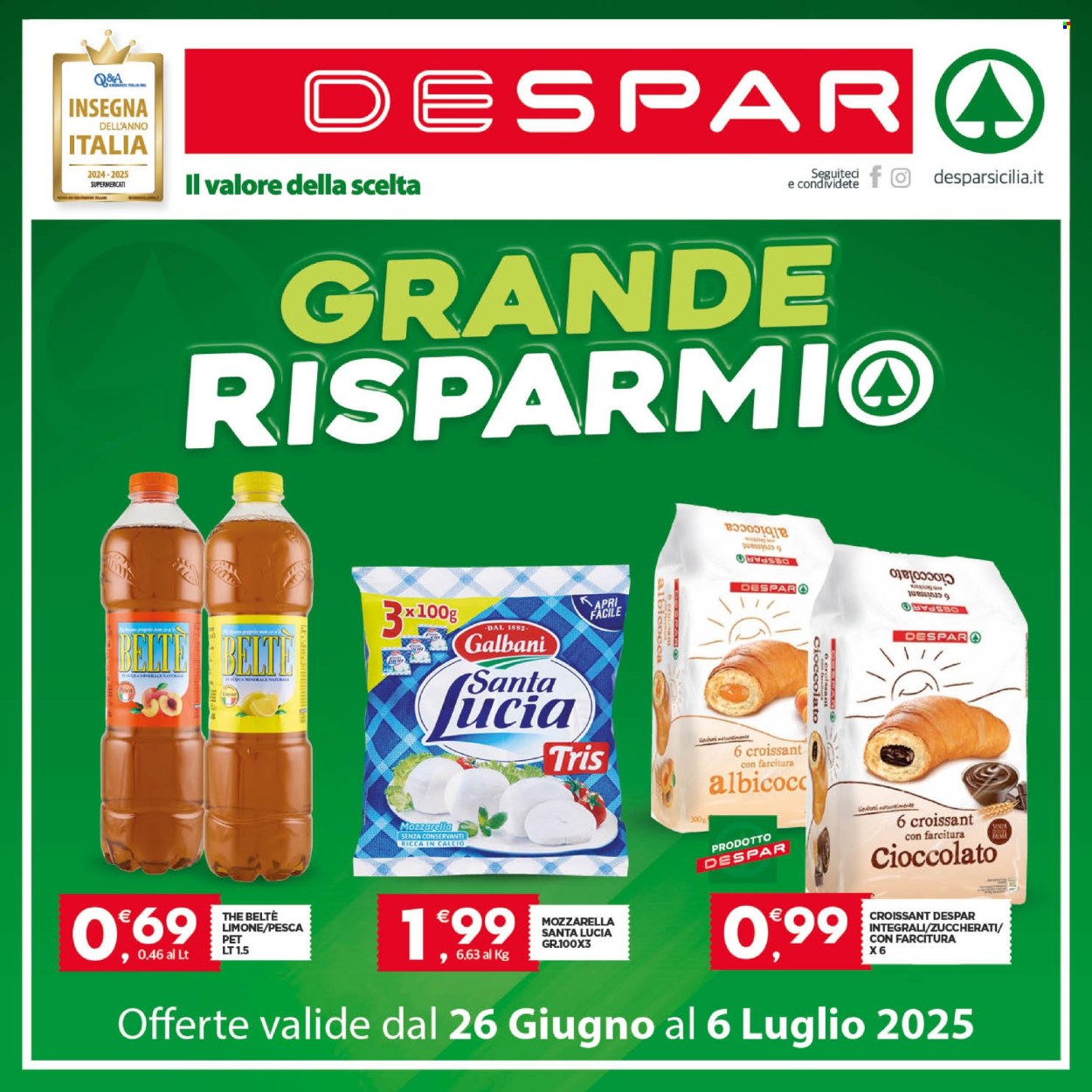 Volantino Despar - 26/6/2025 - 6/7/2025. Pagina 1