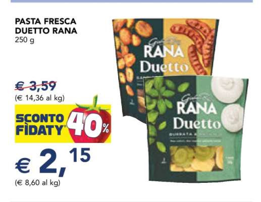 PASTA FRESCA DUETTO RANA