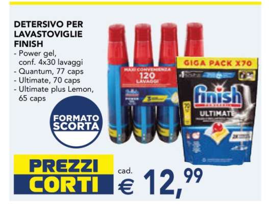 Detersivo per Lavastoviglie Finish