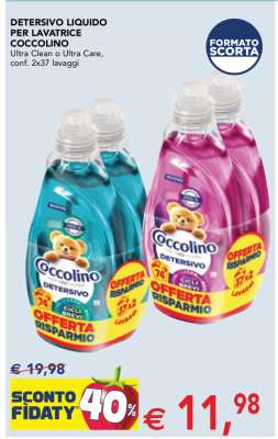 Detersivo Liquido per Lavatrice Coccolino
