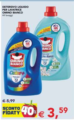 Detersivo liquido per lavatrice Omino Bianco
