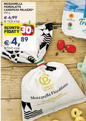 MOZZARELLA FIORDILATTE CASEIFICIO PALAZZO