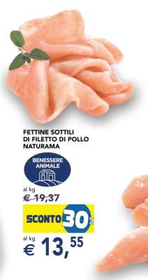 Fettine Sottili di Filetto di Pollo Naturama