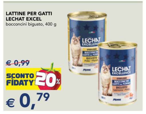 LATTINE PER GATTI LECHAT EXCEL