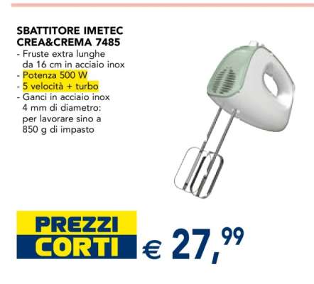 SBATTITORE IMETEC CREA&CREMA 7485