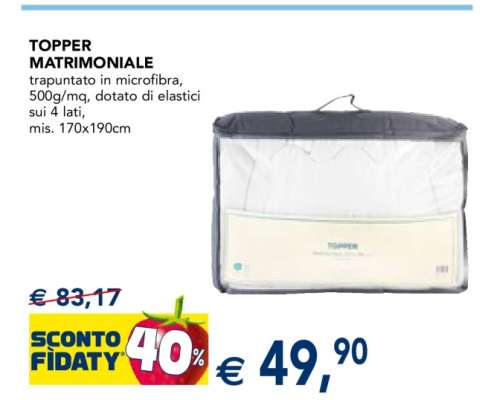 TOPPER MATRIMONIALE