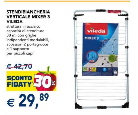 STENDIBIANCHERIA VERTICALE MIXER 3 VILEDA