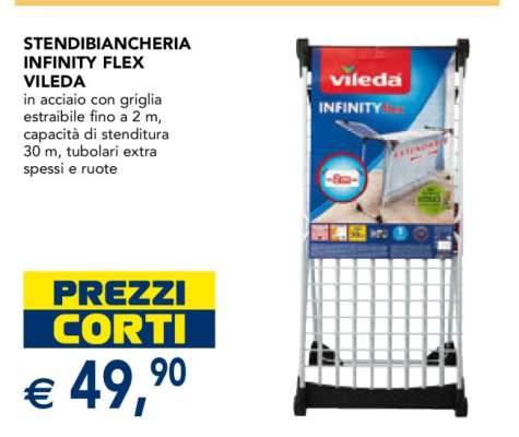 Stendibiancheria Infinity Flex Vileda