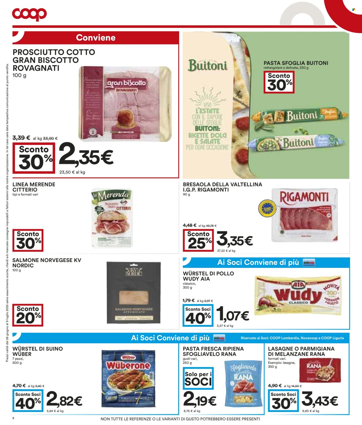 Volantino Coop - 26/6/2025 - 9/7/2025. Pagina 8