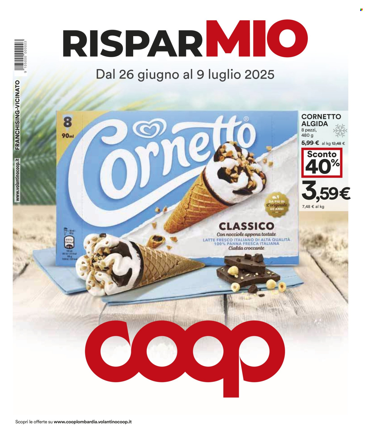 Volantino Coop - 26/6/2025 - 9/7/2025. Pagina 1