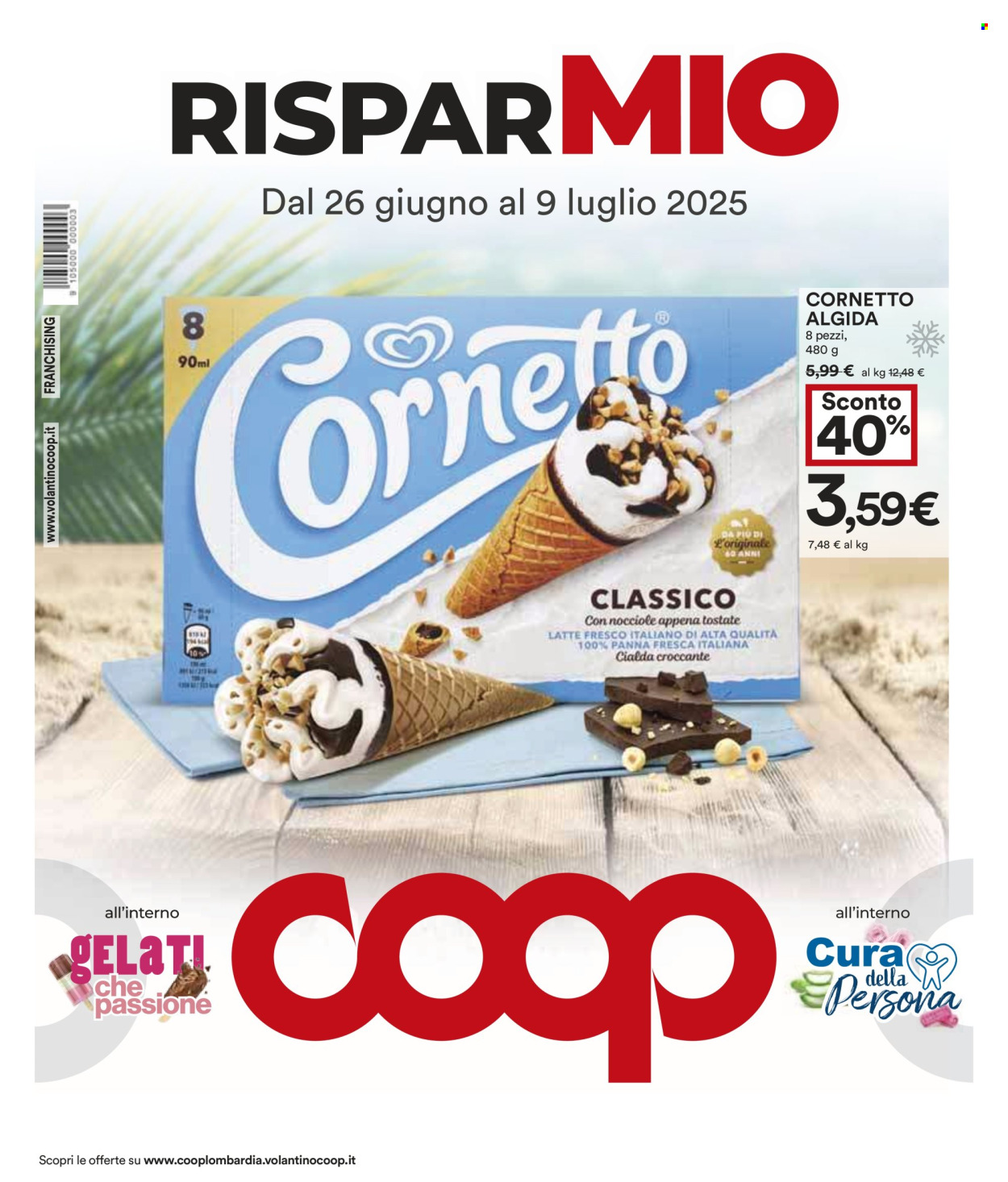 Volantino Coop - 26/6/2025 - 9/7/2025. Pagina 1