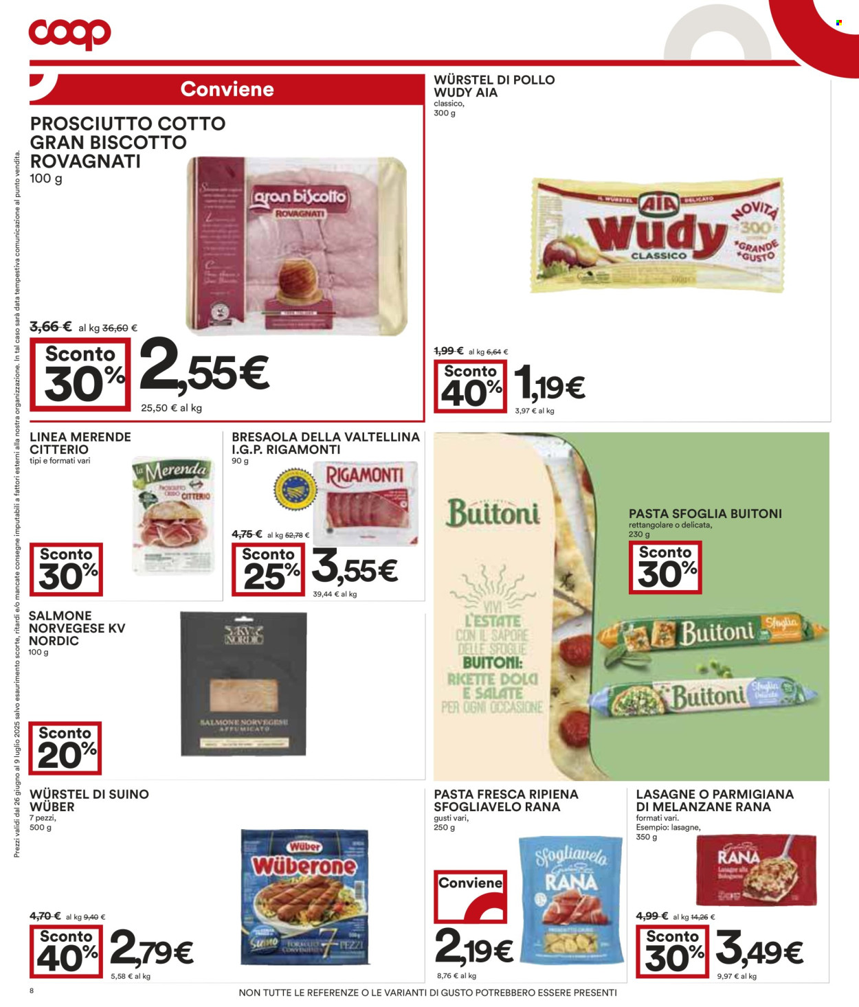 Volantino Coop - 26/6/2025 - 9/7/2025. Pagina 8