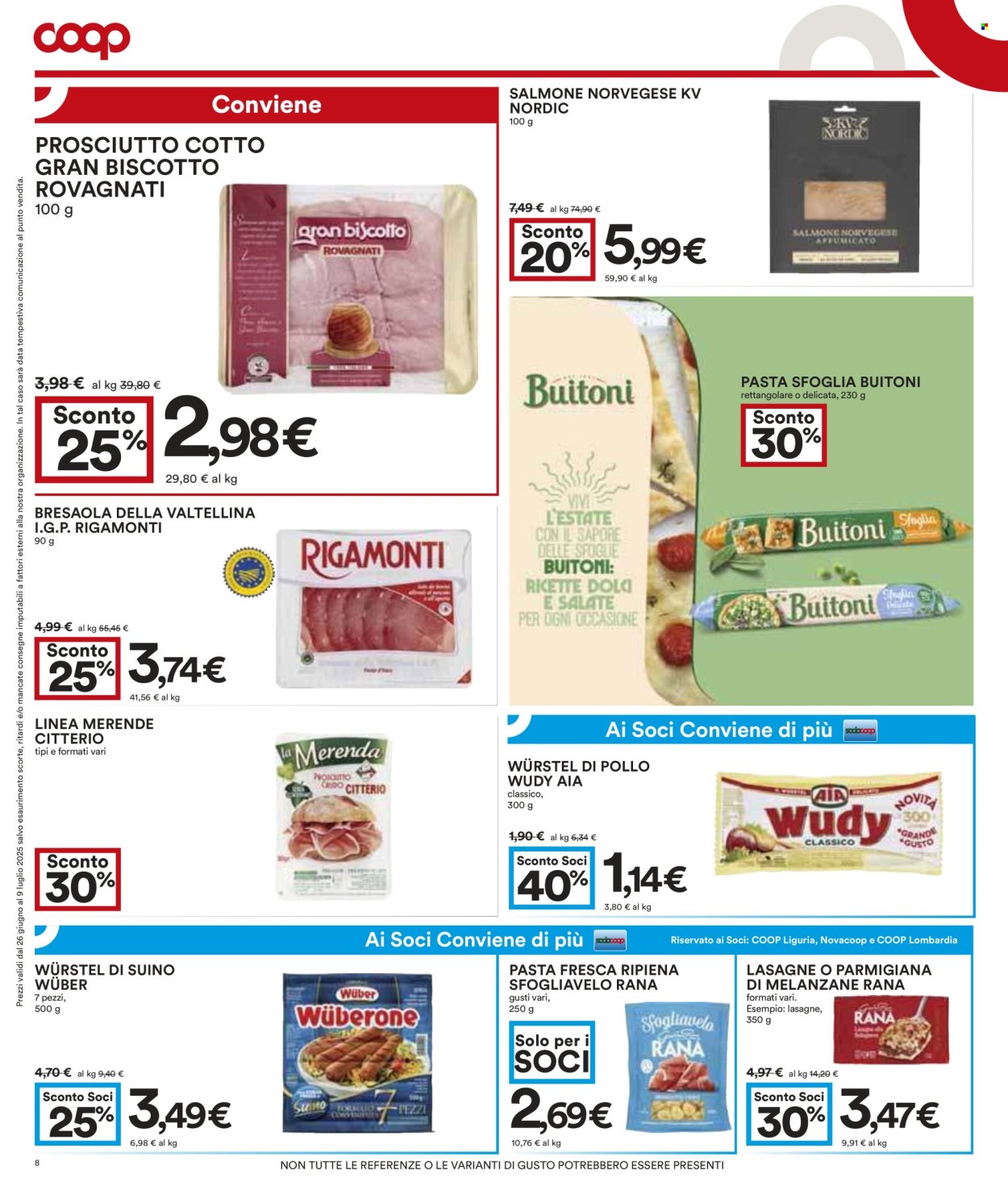 Volantino Coop - 26/6/2025 - 9/7/2025. Pagina 8