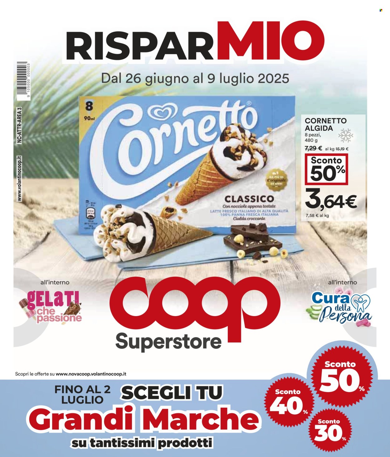 Volantino Coop - 26/6/2025 - 9/7/2025. Pagina 1