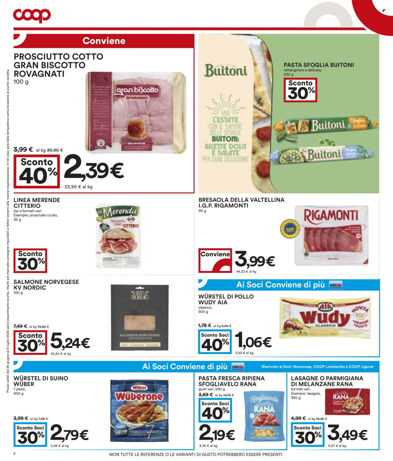 Volantino Coop - 26/6/2025 - 9/7/2025. Pagina 8