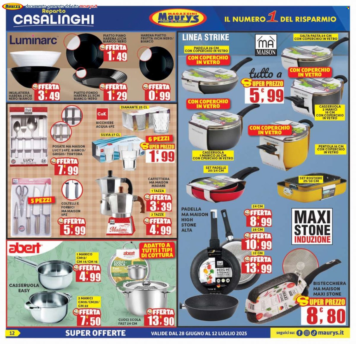 Volantino Maury's - 28/6/2025 - 12/7/2025. Pagina 12