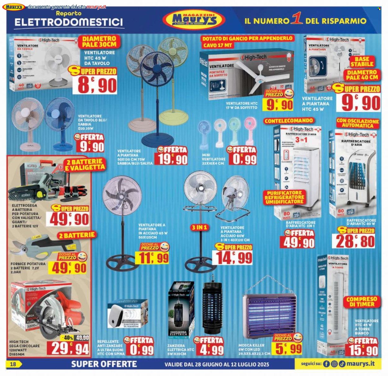 Volantino Maury's - 28/6/2025 - 12/7/2025. Pagina 18