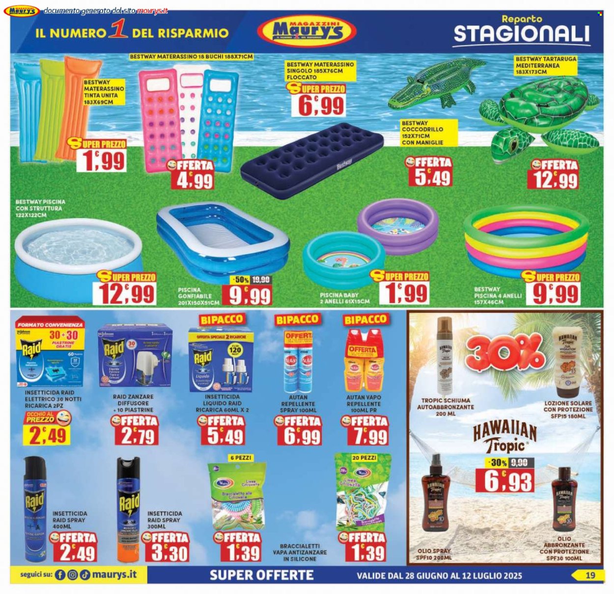 Volantino Maury's - 28/6/2025 - 12/7/2025. Pagina 19