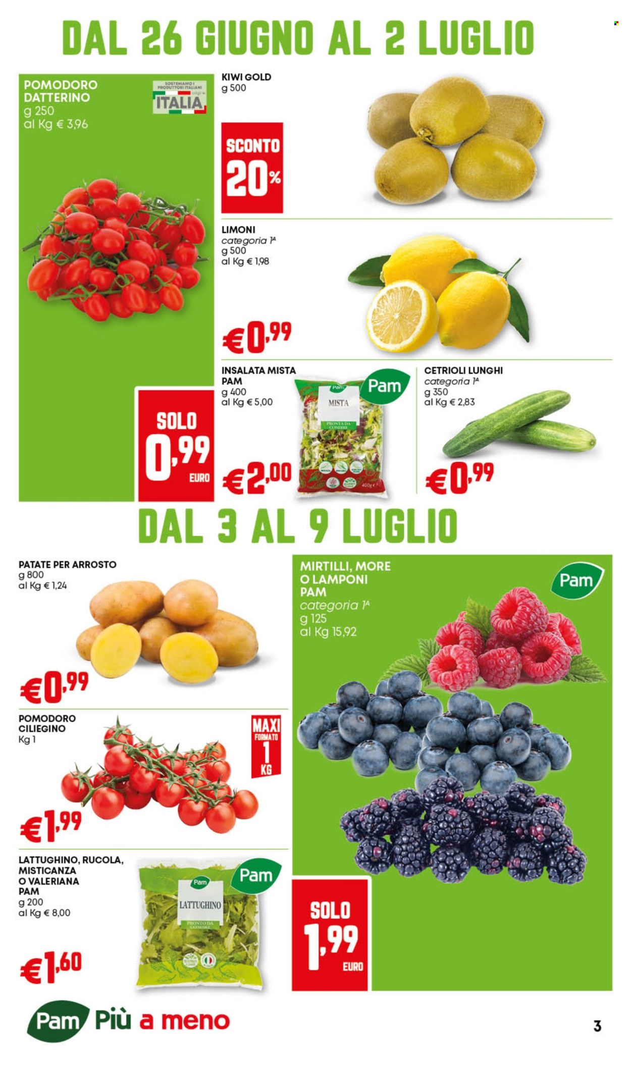 Volantino Pam Panorama - 26/6/2025 - 9/7/2025. Pagina 3