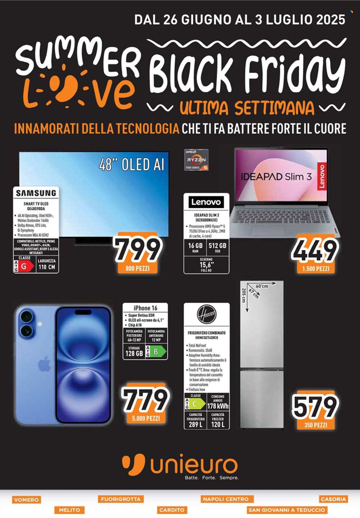 Volantino Unieuro - 26/6/2025 - 3/7/2025. Pagina 1