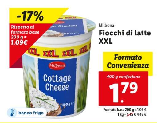 Milbona Fiocchi di latte XXL