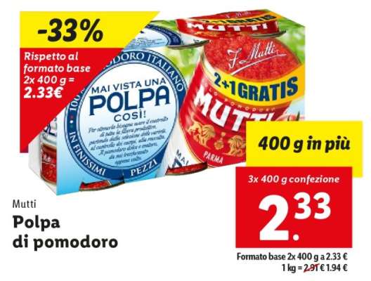 Mutti Polpa di pomodoro