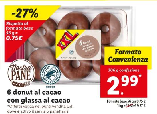6 Donut al cacao con glassa al cacao