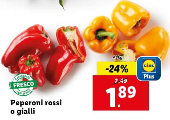 Peperoni rossi o gialli