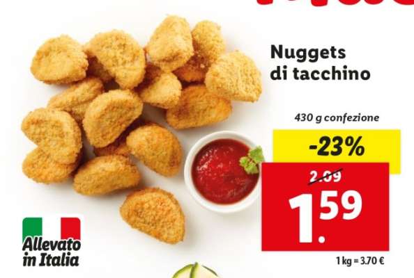 Nuggets di tacchino