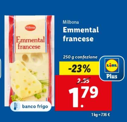 Milbona Emmental francese