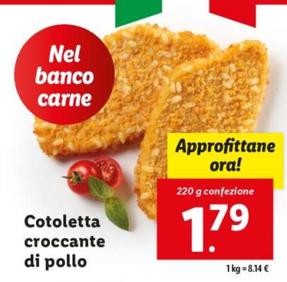 Cotoletta croccante di pollo
