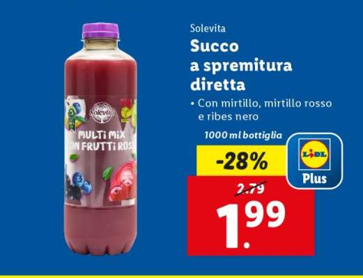 Solevita Succo a spremitura diretta