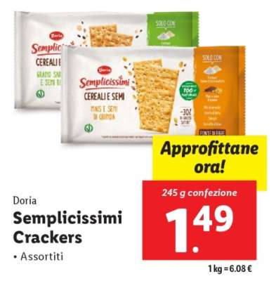 Doria Semplicissimi Crackers