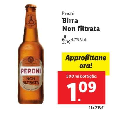 Peroni Birra Non Filtrata