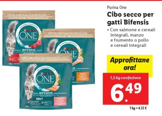 Purina One Cibo secco per gatti Bifensis